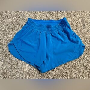 Lululemon Track That High Rise 3” Shorts - Size 8 - Color Poolside